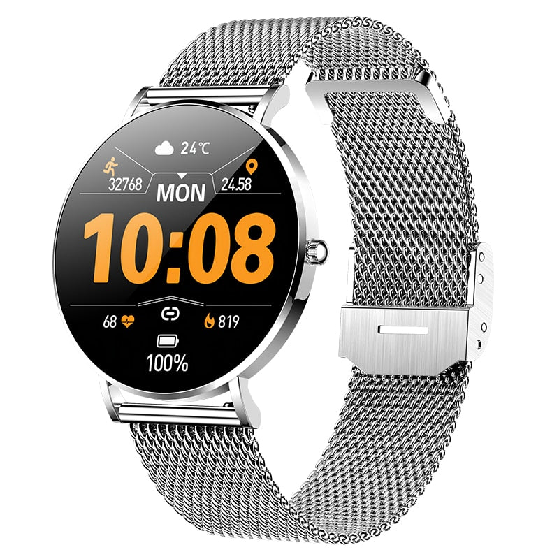 2022 New Ultra Thin Smart Watch Women 1.36&quot; AMOLED 360*360 HD Pixel Display Always Show Time Call Reminder Smartwatch Ladies+Box