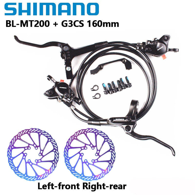 Shimano MT200 Brake BL BR MTB E-bike Hydraulic Disc Brake Bicycle Electric Bike Brake Left Front Right Rear Brake