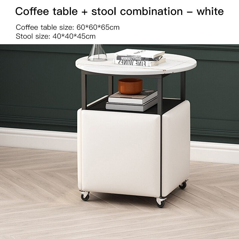 Rubik&#39;s Cube Combination Stool Home Stackable Sofa Small Chair Living Room Coffee Table Multi-Functional Storage Bench