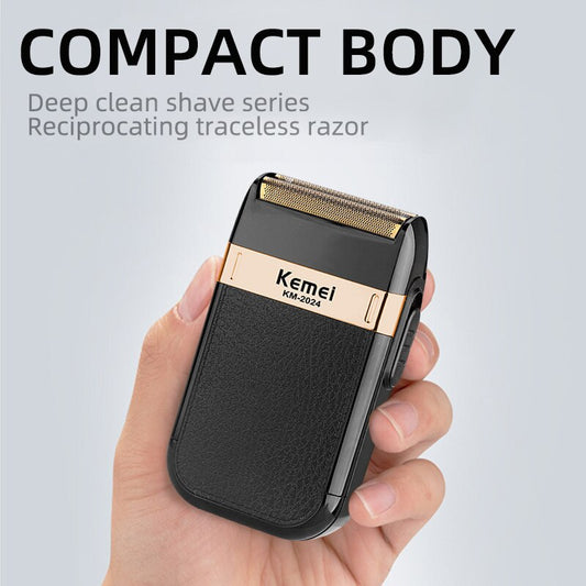 Kemei Electric Shaver for Men Twin Blade Waterproof Reciprocating Cordless Razor USB Rechargeable Shaving Barber Trimmer
