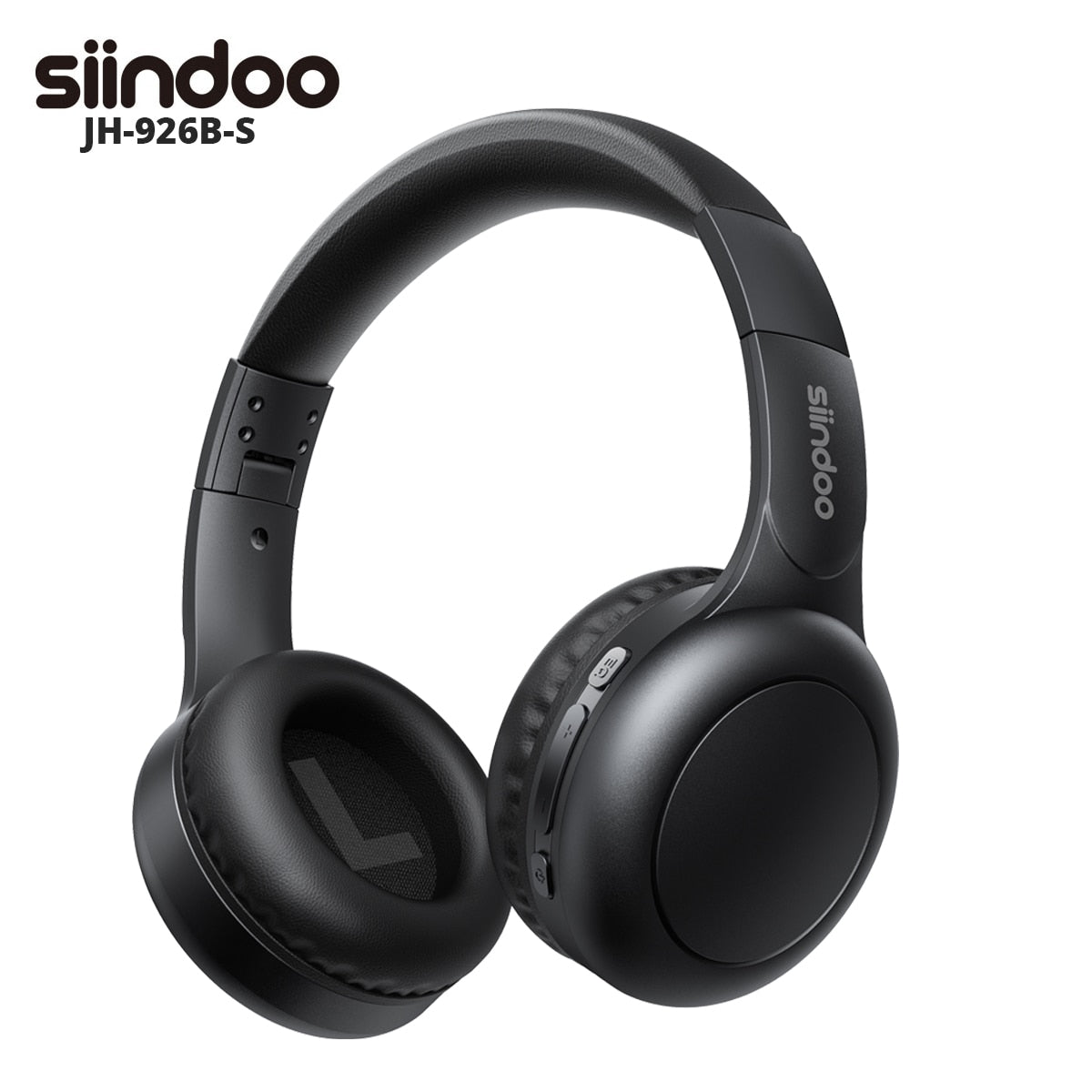 Siindoo JH-926B Wireless Bluetooth Headphones Foldable Stereo Earphones Super Bass Noise Reduction Mic For Adult Kids for TV PC