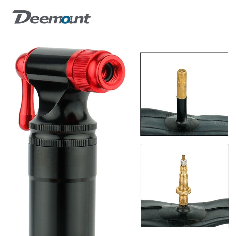 Bicycle CO2 Inflator Fits Presta Scrader Valve Road MTB Tire Quick Pumping Threaded 16/12/8G Unthreaded 16G Cartridge
