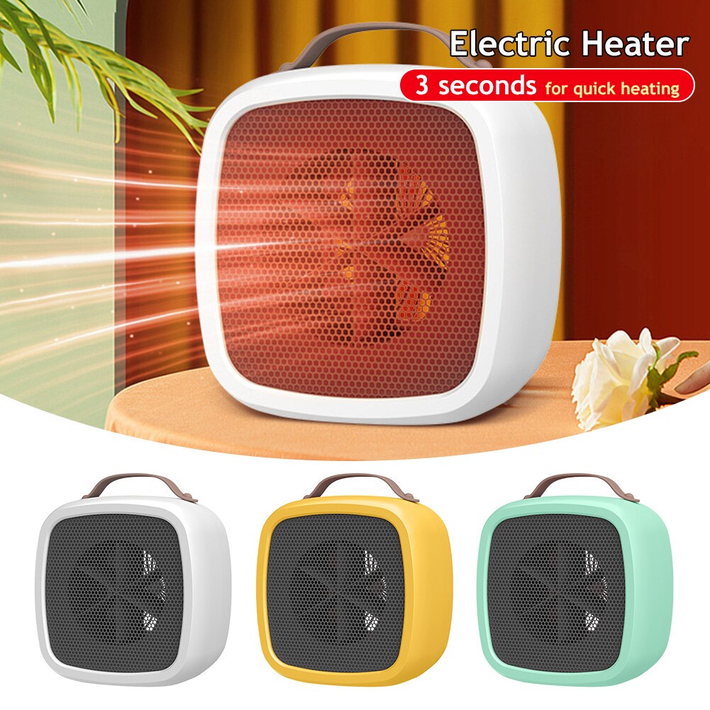 500W Portable Mini Electric Heater Safe Quiet Office Heat Desktop Electric Fan Heater Air Warmer Winter Household Appliances