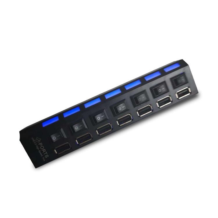 RYRA 4/7 Ports USB HUB 1.1 Adapter Expander Multi USB Splitter Multiple Extender With LED Lamp Switch Computer Accessories