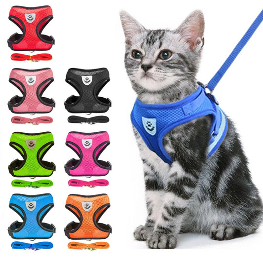 Cat Harness For Anti-Escape Cat Collar For Cats Tent Pet Assessorises Collar Bow Dog Harness Cat Antiescape  Cat Arnet Cat Leash