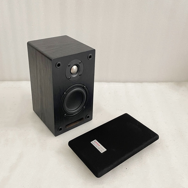 KYYSLB 3 Inch Two-way Speaker Home Audio Music Sound Amplifier Bookshelf Speaker Wooden Fever Passive Computer LoudSpeaker