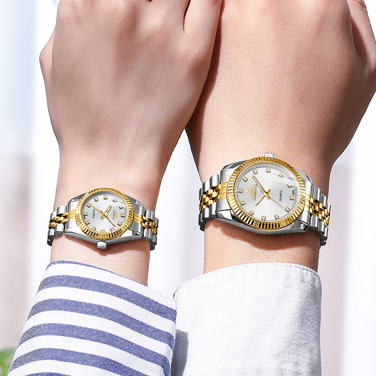 CHENXI Women Quartz Watch Golden &amp; Silver Classic Female Elegant Clock Watches Luxury Gift Ladies Waterproof Wristwatch