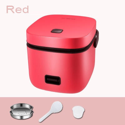 Mini Rice Cooker Multi-function Single Electric Rice Cooker Non-Stick Household Small Cooking Machine Make Porridge Soup 1.2L EU