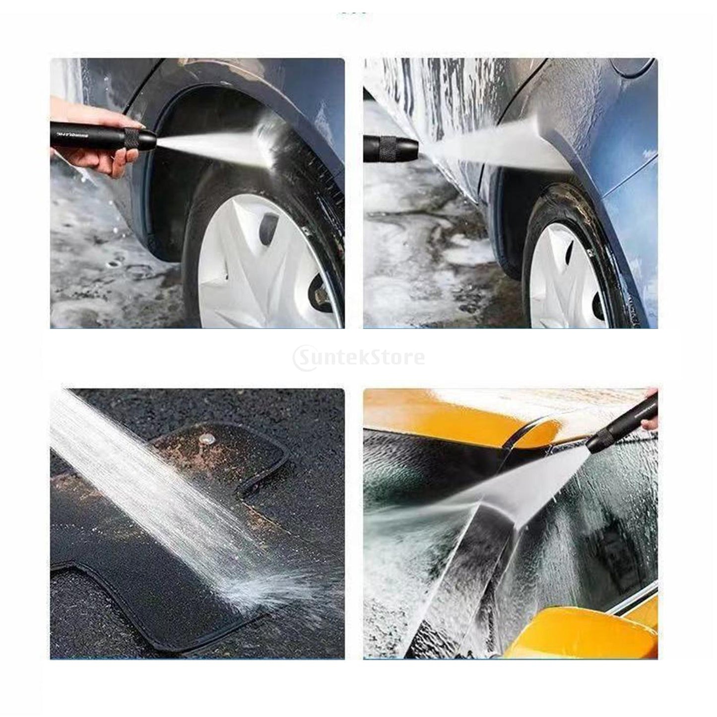 High Pressure Water Gun Spray Guns Long Rod Car Washer Household Brush Car Car Wash Water Gun Set Nozzle Garden Watering Tool