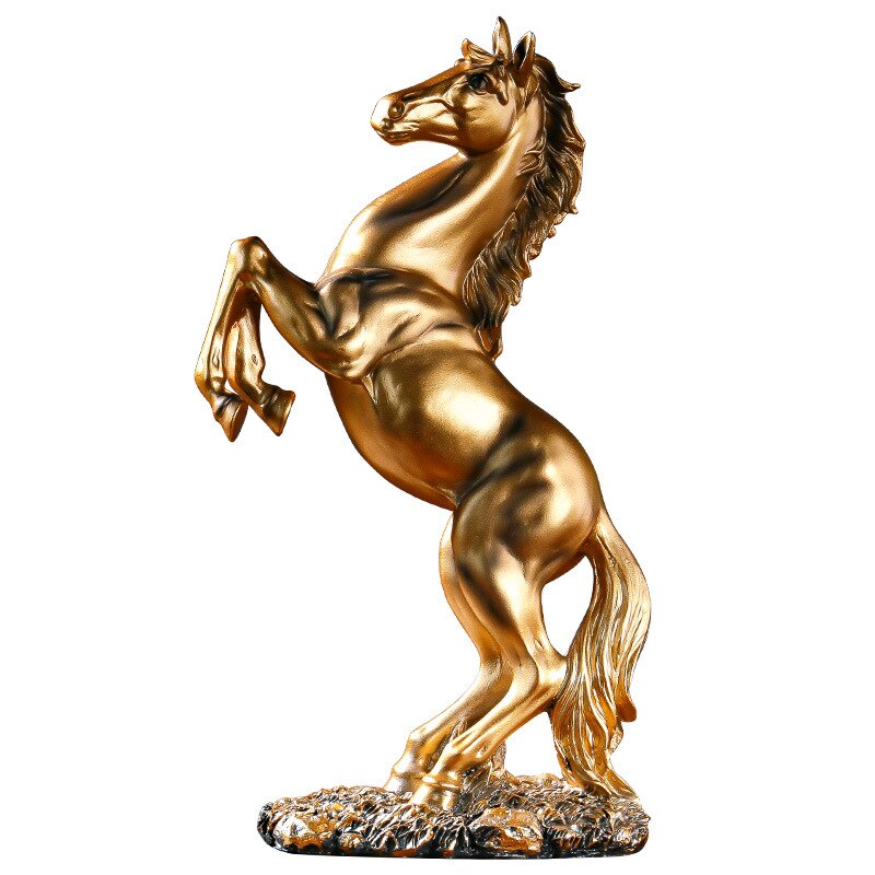 Resin Figuri Horses Figurine Animal Home Decor Europe Ornaments Living Room Office Crafts Desk Home Accessories Statue Decor