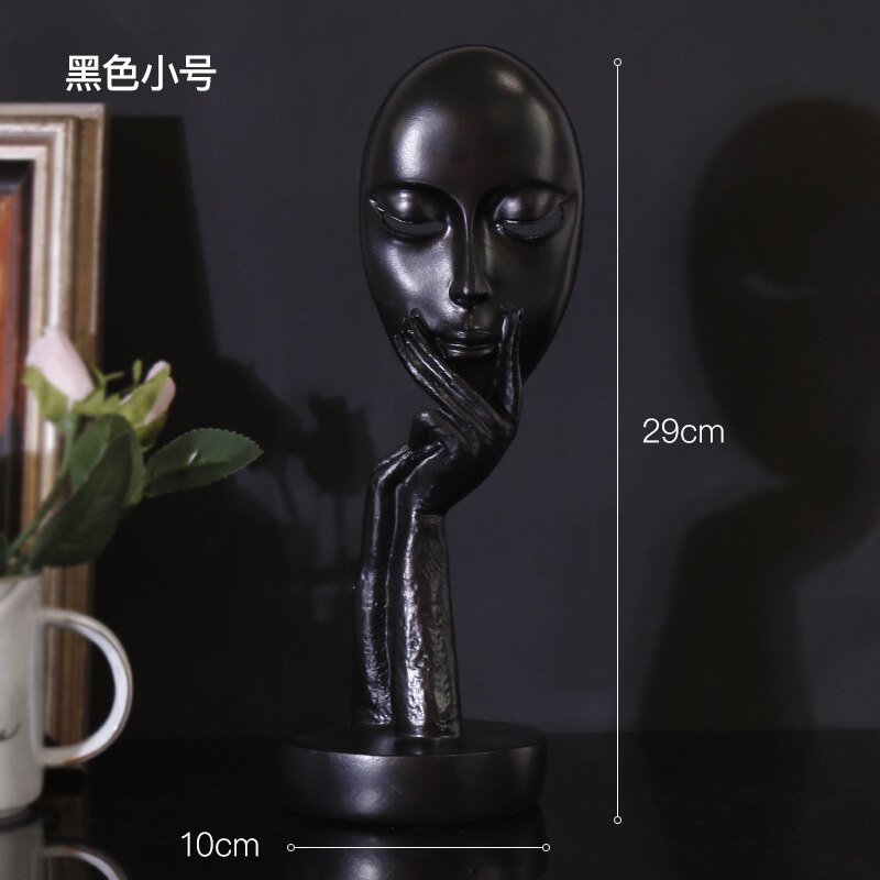 Modern decorative creative resin abstract art living room bedroom home office study women&#39;s face ornaments