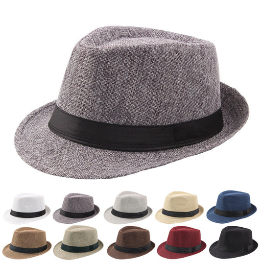 2022 New Spring Summer Retro Men's Hats Fedoras Top Jazz Plaid Hat Adult Bowler Hats Classic Version chapeau Hats