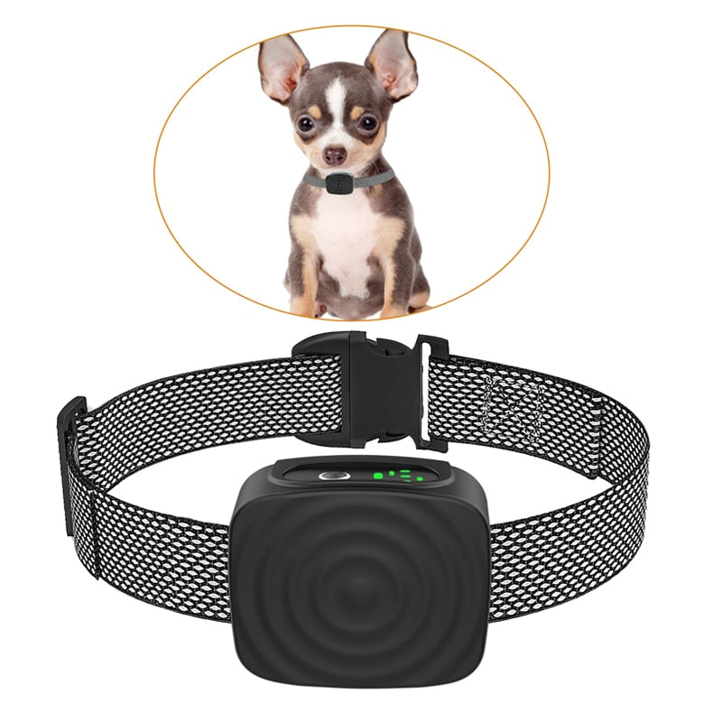Pet Dog Anti Bark Device USB Ultrasonic Intelligent Electric Dogs Training Collar Dog Stop Barking Vibration Water Proof Collar