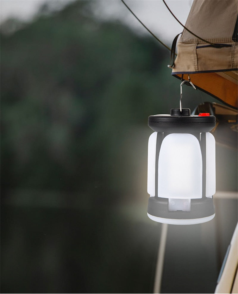 Outdoor Lighting LED Leaf Camping Lamp Hung Emergency Solar USB Rechargeable Tent Camping Lights Fishing Travel Lanterns