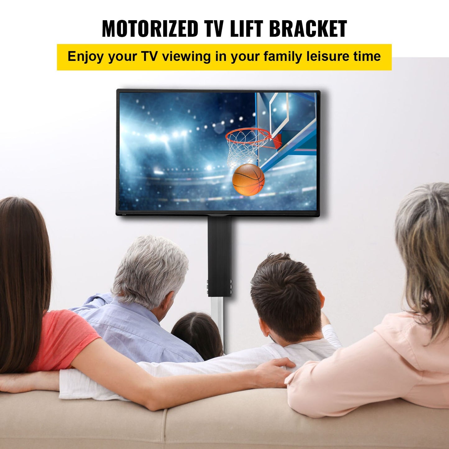 VEVOR Remote TV Lift Motorized Cabinet TV Mount Bracket Electirc Actuator Lifting Column DC Motor Height Adjustable Plasma LCD