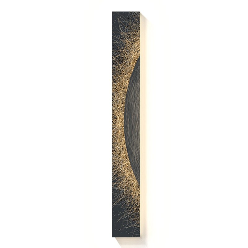 Modern Abstract Led Indoor Painting Long Strip Wall Hanging Lamp Suitable For Indoor Home Room Living Room Decoration Home Lamp
