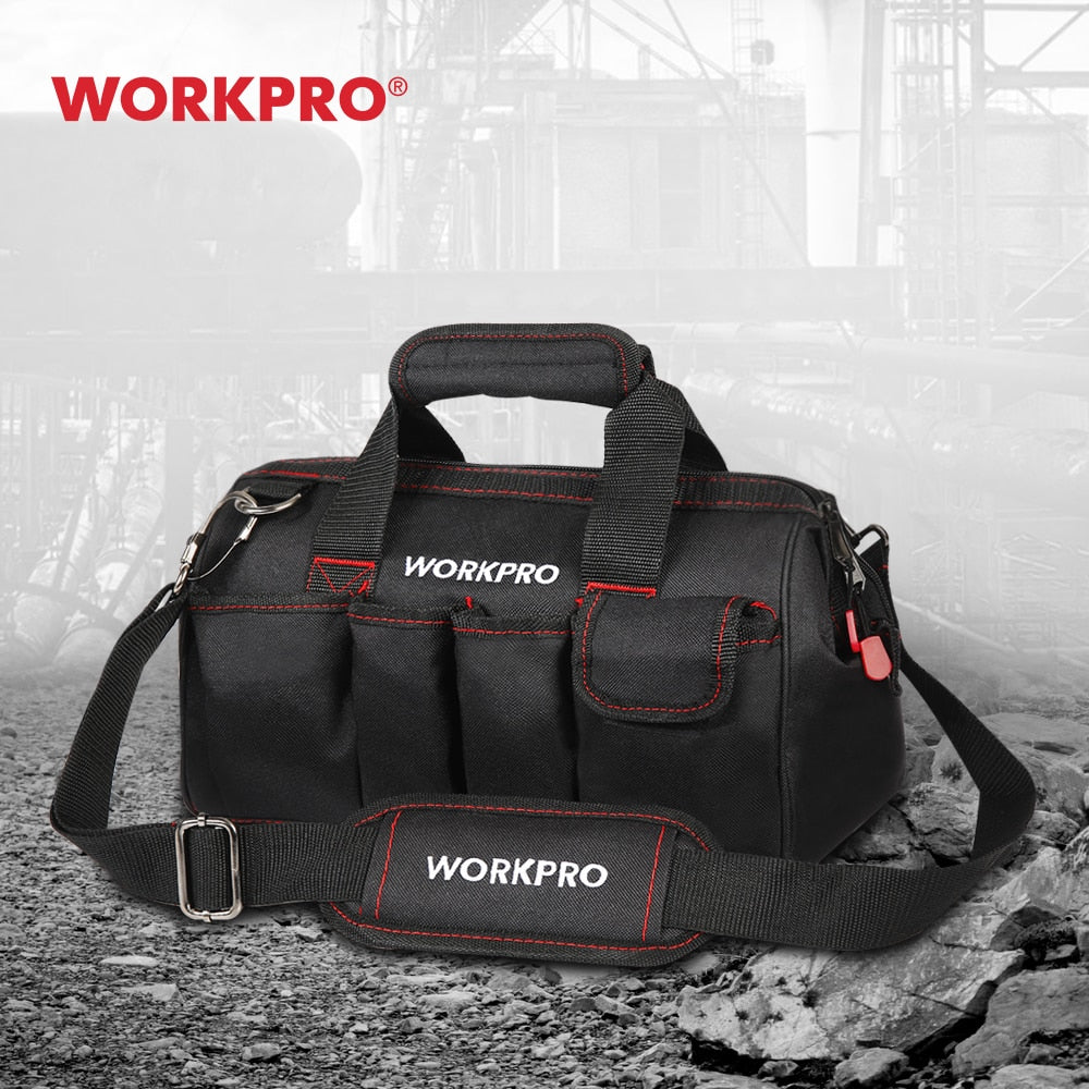 WORKPRO Waterproof Tool bag Travel Bags Men Crossbody Bag Tool Bags Large Capacity Free Shipping 4 size