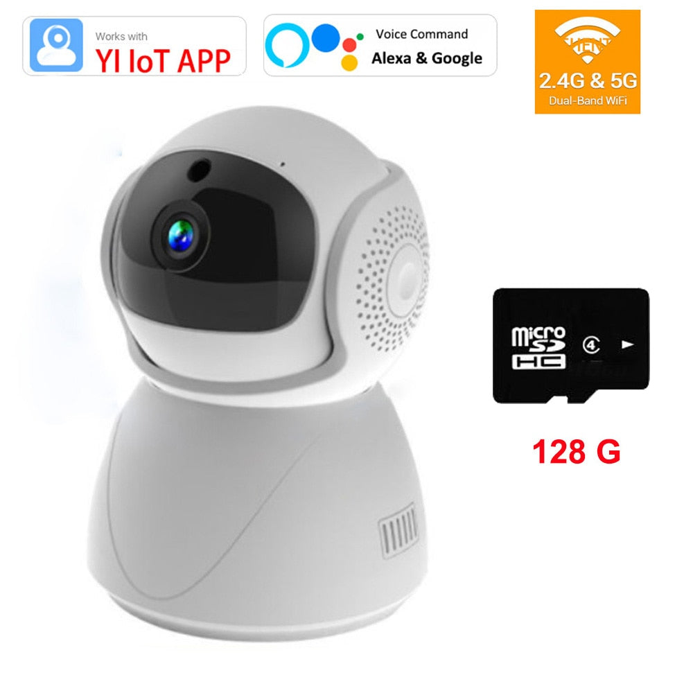 5G 2.4G Dual-Band 1080P WiFi Wireless Auto Tracking Baby Monitor PTZ Security Surveillance CCTV Mini YIIOT Camera Alexa Google
