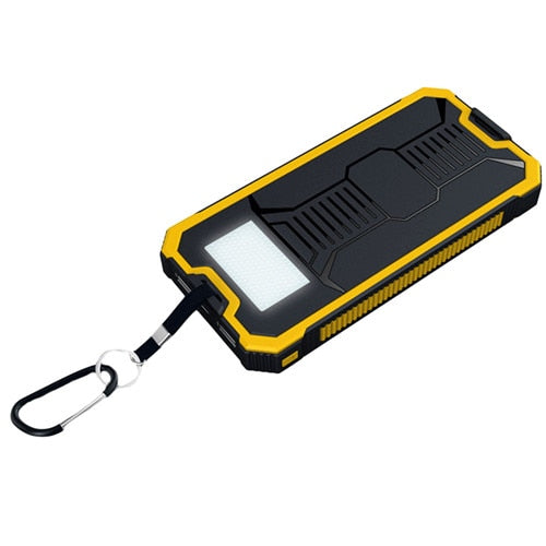 Solar Power Bank 80000mah High Capacity Portable External Charger 2USB External Battery Flashlight for iPhone Xiaomi Samsung