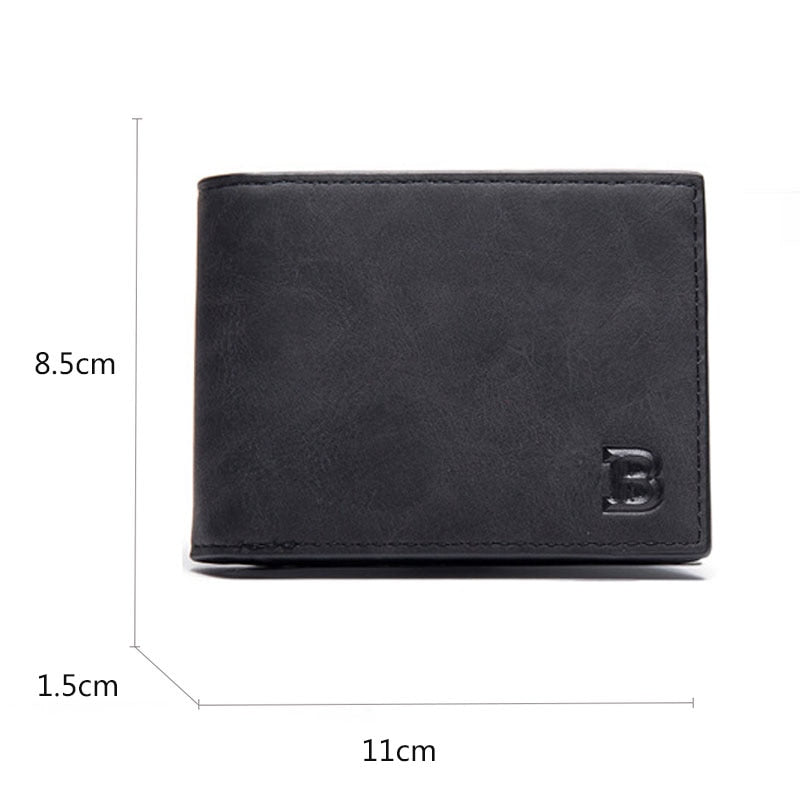 New Short Men Wallets Free Name Engraving Slim Card Holder Male Wallet PU Leather Small Zipper Coin Pocket Man Purse Wallet