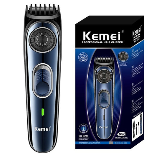 Kemei Cordless Adjustable 1-10mm Hair Trimmer For Men Face Beard Trimmer Rechargeable Edge Hair Clipper Electric Lithium Battery