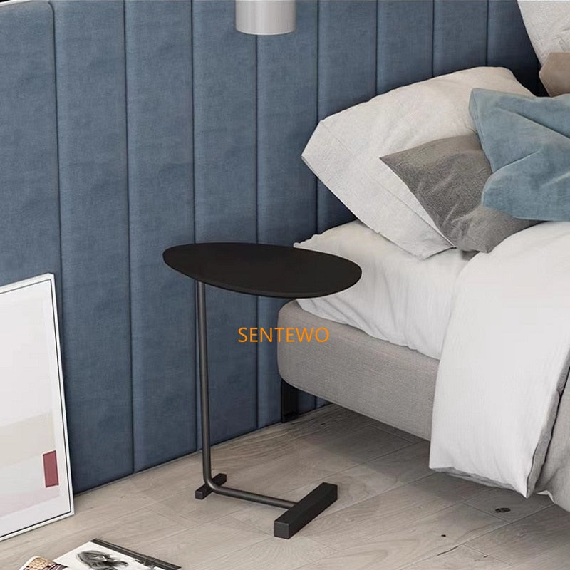 Popular Nordic Classic Coffee Table Sofa Side Living Room Bedside Lounge Tables Imitation Marble Desktop Gold Frame Furniture