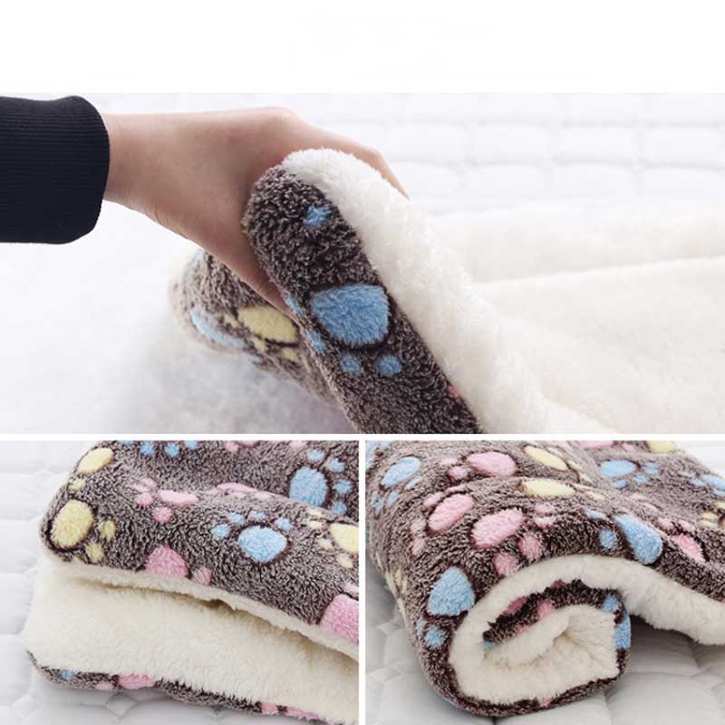 Soft Flannel Thickening Pet Soft Fleece Pad Pet Blanket Mattress Puppy Cat Sofa Mat Home Carpet Warm Sleep Set Dog Bed