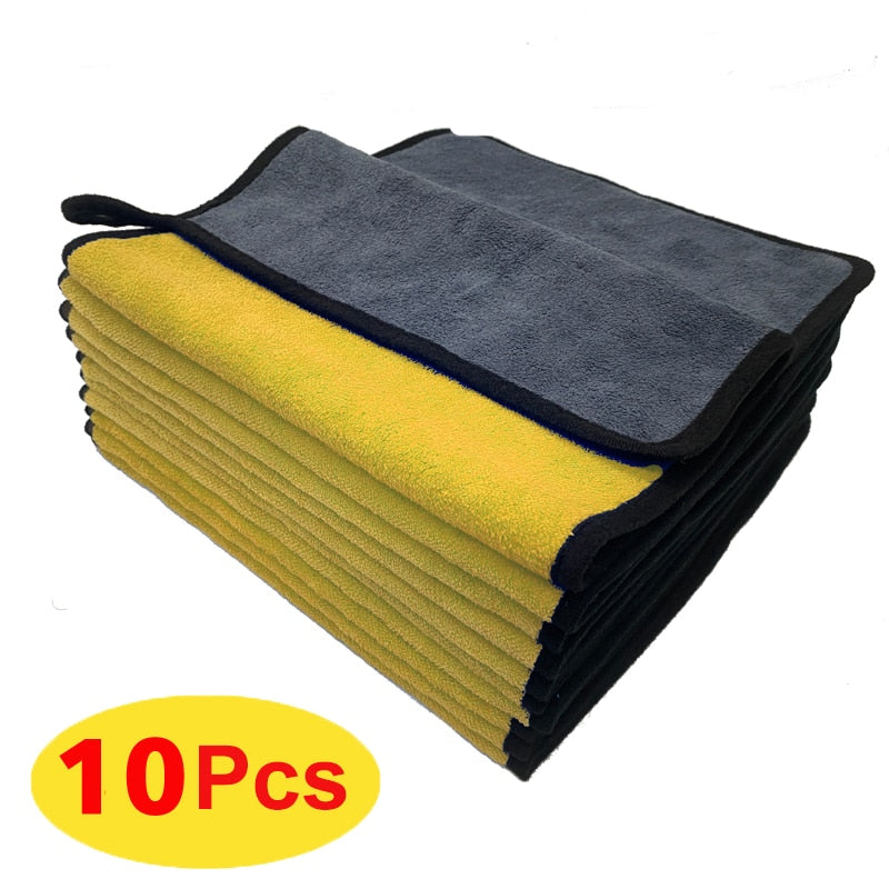Microfiber Towel Car Interior Dry Cleaning Rag for Car Washing Tools Auto Detailing Kitchen Towels Home Appliance Wash Supplies