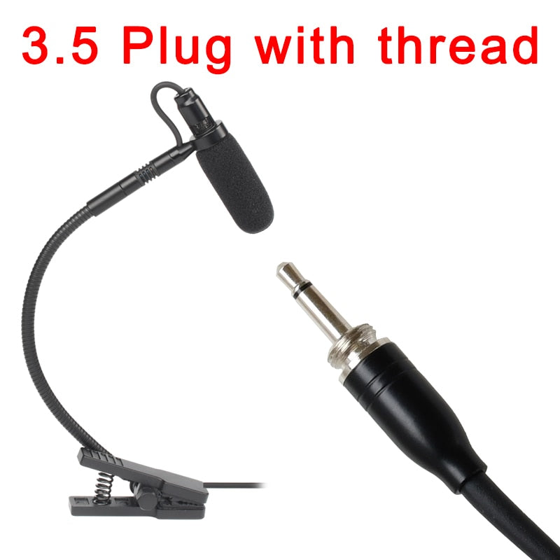 IM-20 3 Pin 4 PIN Mini XLR Plug 3.5mm Plug Music Instrument Microphone Omni Directional Type Sax Microphone