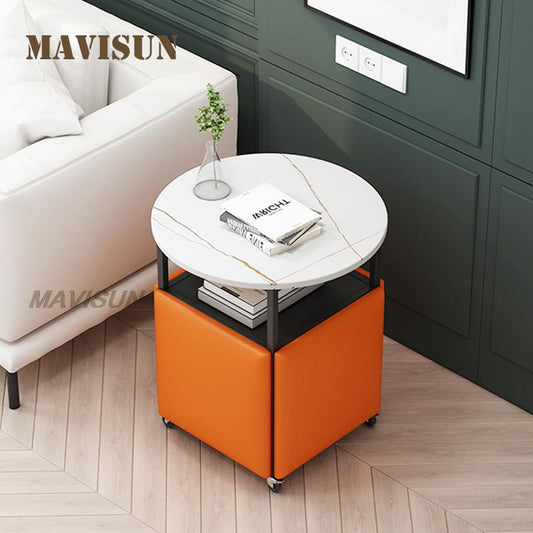 Rubik&#39;s Cube Combination Stool Home Stackable Sofa Small Chair Living Room Coffee Table Multi-Functional Storage Bench