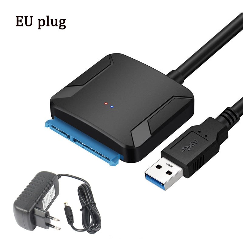 USB 3.0 To SATA 3 Cable Sata To USB Adapter Convert Cables Support 2.5/3.5 Inch External SSD HDD Adapter Hard Drive ConnectFit