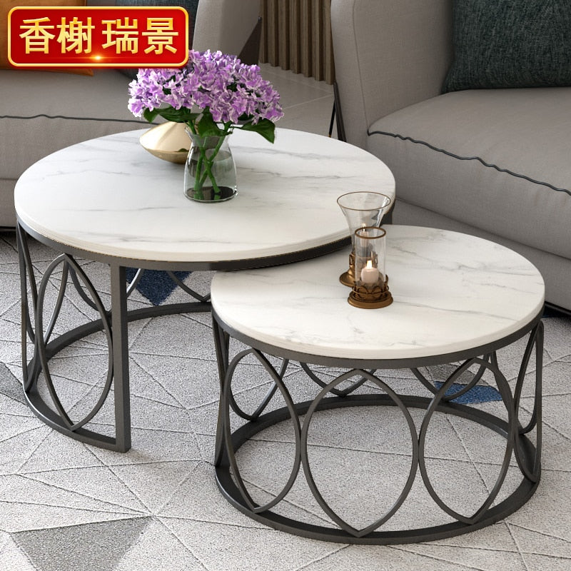 Console Center Table Living Room Bed Side Nordic Desk Round Coffee Table Modern Corner Mesas De Maquiagem Home Furniture XF35XP