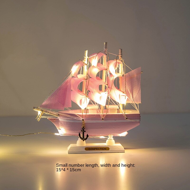 New Wooden Sailboat Model Office Living Room Decoration Crafts Nautical Decoration Creative Model Home Decoration Birthday Gift