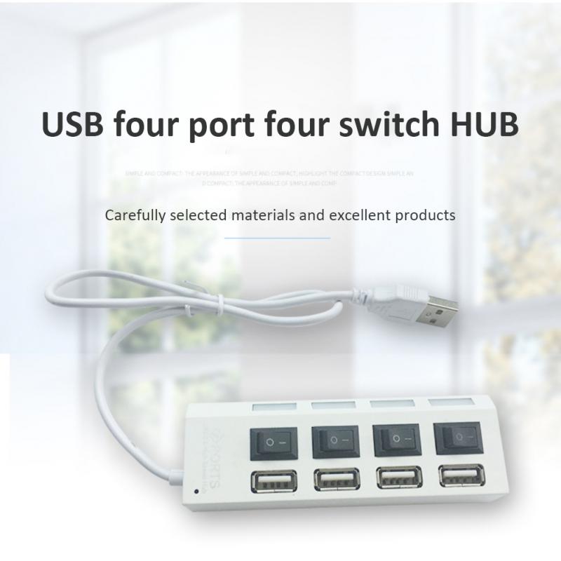 RYRA 4/7 Ports USB HUB 1.1 Adapter Expander Multi USB Splitter Multiple Extender With LED Lamp Switch Computer Accessories