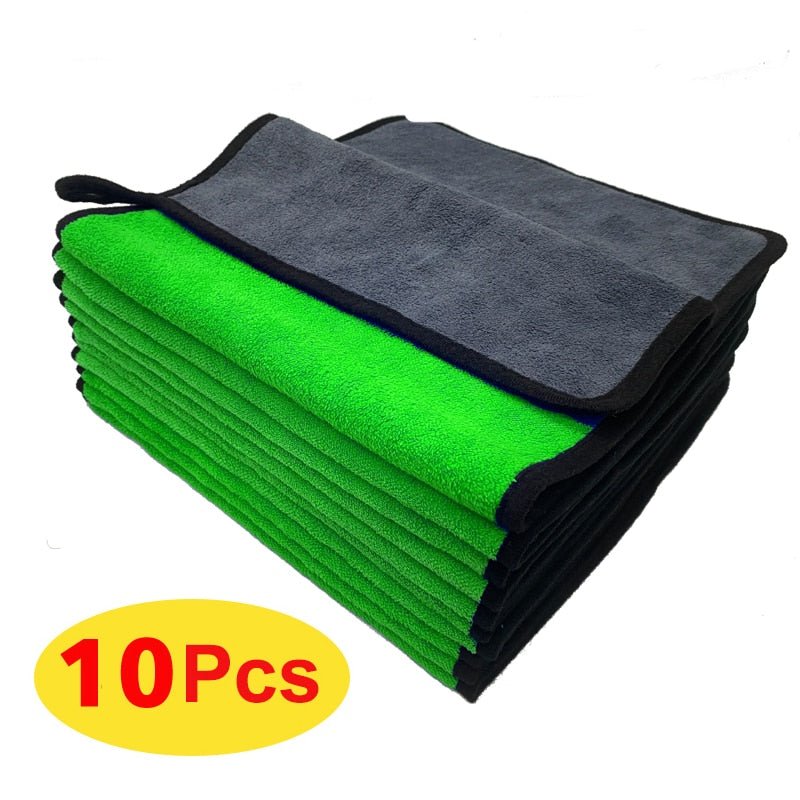 Microfiber Towel Car Interior Dry Cleaning Rag for Car Washing Tools Auto Detailing Kitchen Towels Home Appliance Wash Supplies