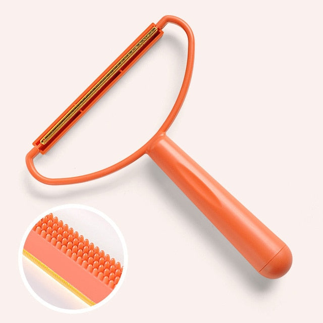 Pet Hair Remover Portable Manual Scraper Lint Cleaner Sticky Brush Cat Hair Removal Brush Hair Removal Tool Cat Accessories