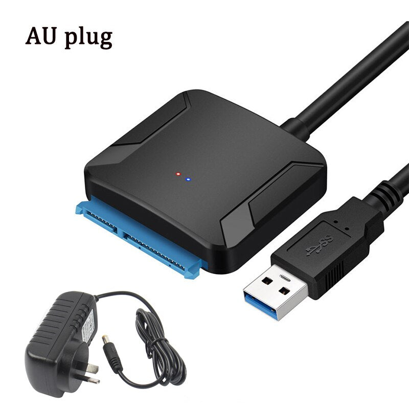 USB 3.0 To SATA 3 Cable Sata To USB Adapter Convert Cables Support 2.5/3.5 Inch External SSD HDD Adapter Hard Drive ConnectFit