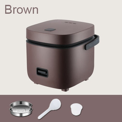 Mini Rice Cooker Multi-function Single Electric Rice Cooker Non-Stick Household Small Cooking Machine Make Porridge Soup 1.2L EU