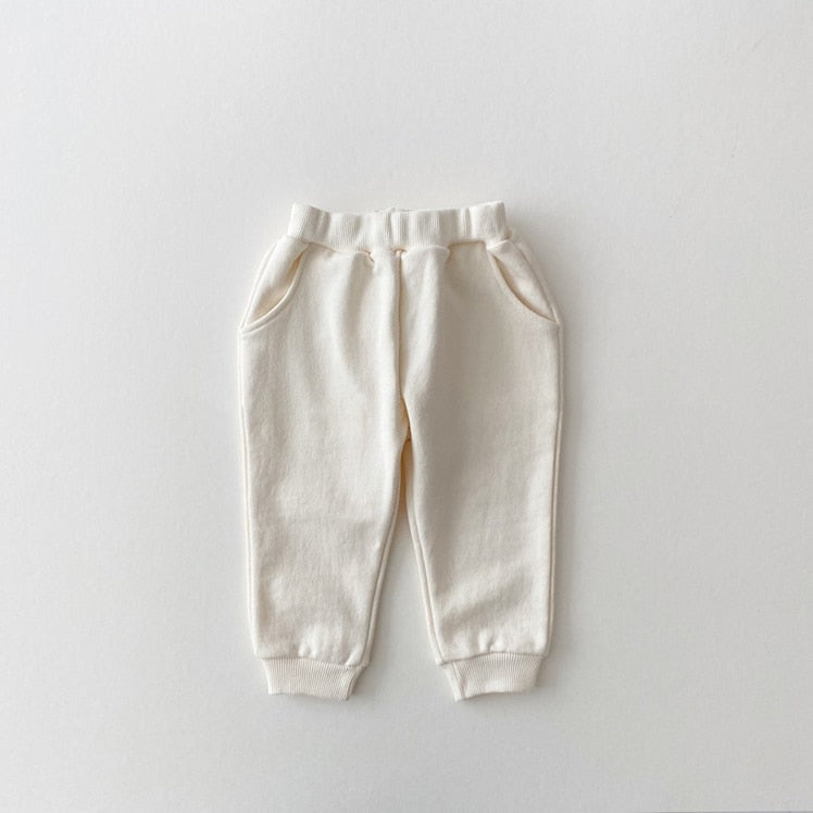 Korea 2022 Baby Boys Clothes Sets Letter Bear Girls Long Sleeve Casual Hoodie Sweatshirt+Pants 2pcs Kids Clothes Sports Suit New