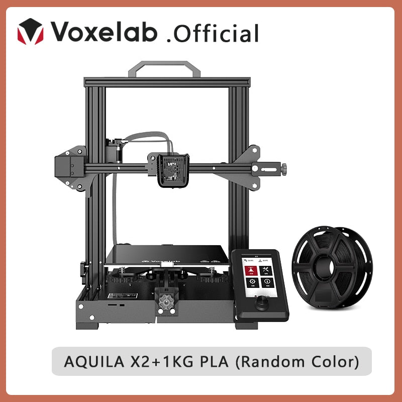 Voxelab Aquila C2 X2 DIY 3D Printer Kit Silent Mainboard Resume Printing Carborundum Glass Bed Large Size 3d Printer impresora