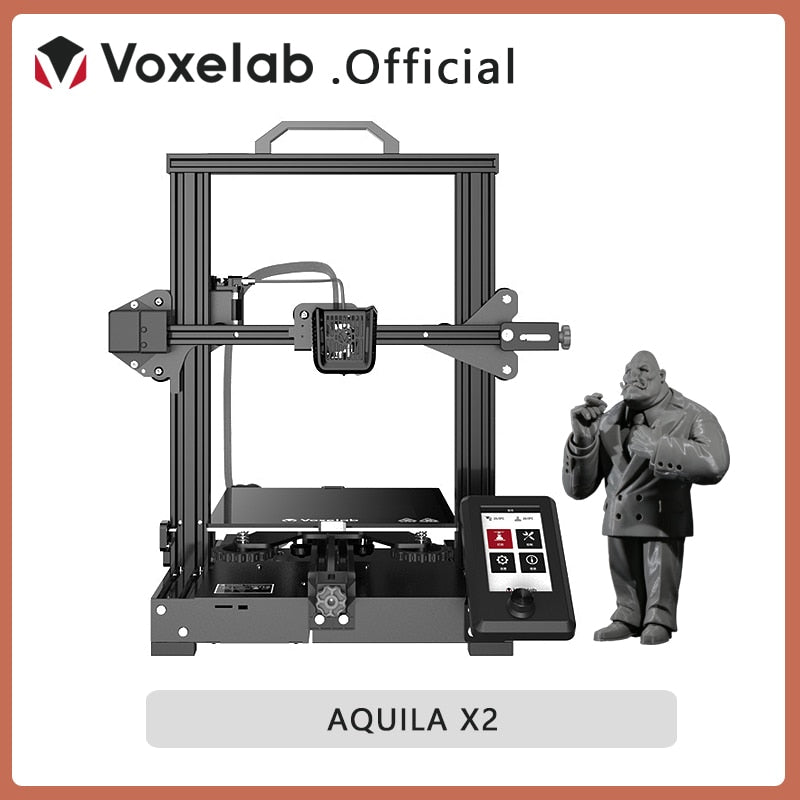 Voxelab Aquila C2 X2 DIY 3D Printer Kit Silent Mainboard Resume Printing Carborundum Glass Bed Large Size 3d Printer impresora