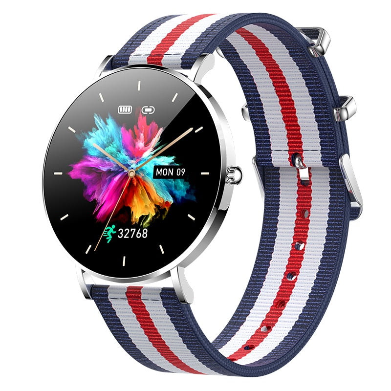 2022 New Ultra Thin Smart Watch Women 1.36&quot; AMOLED 360*360 HD Pixel Display Always Show Time Call Reminder Smartwatch Ladies+Box