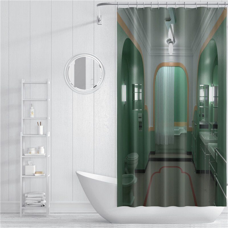 The Shining Room 237 Shower Curtain Set with Grommets and Hooks for Bathroom Decor