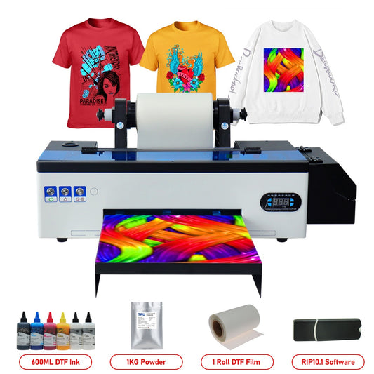 R1390 DTF Printer A3 DTF t shirt Transfer Printer with Roll Feeder Directly to Film DTF R1390 A3 PET Film t shirt print machine