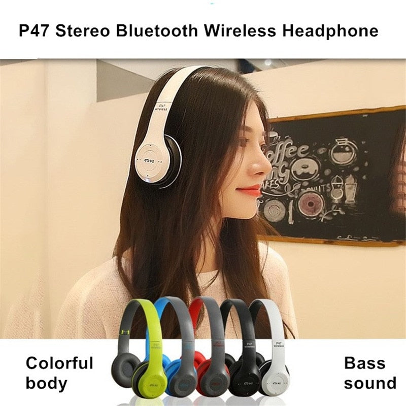 Bluetooth 5.0 Wireless Headphones Foldable HIFI Stereo Bass headphone Kids Girls Helmet Gift With Mic for Mobile TV Gaming