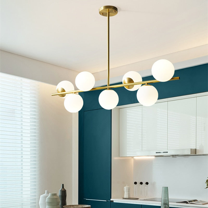 Modern New Magic Bean Pendant Lights For Living Room Bedroom Loft Kitchen Glass Indoor Lighting Fixtures House Decoration